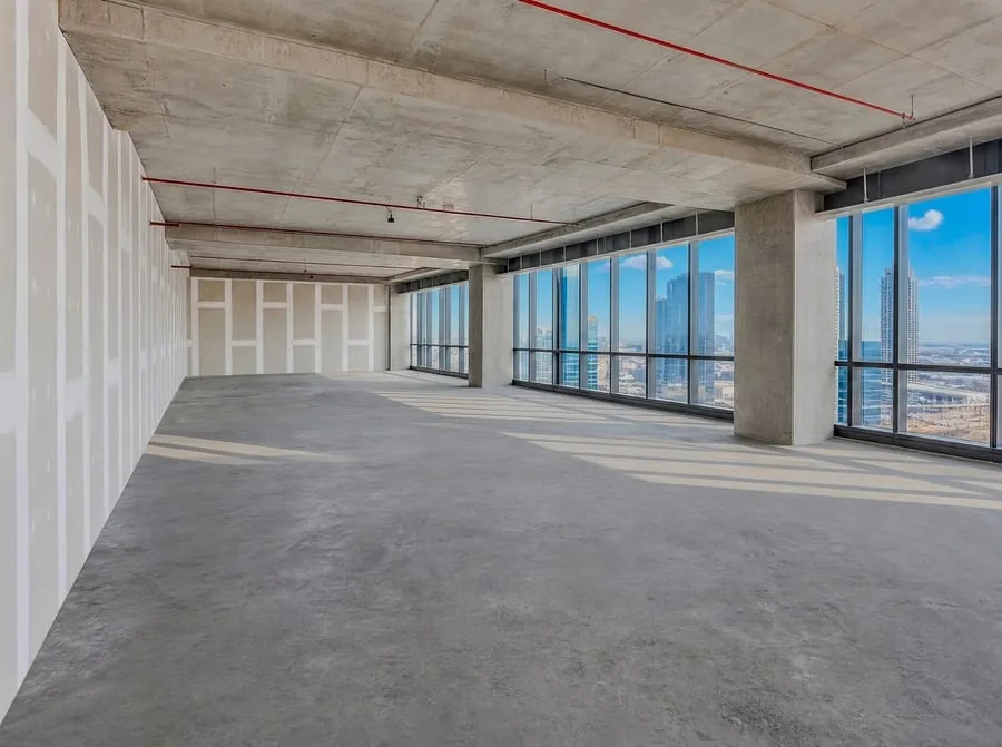 Digitally staged Business Bay office